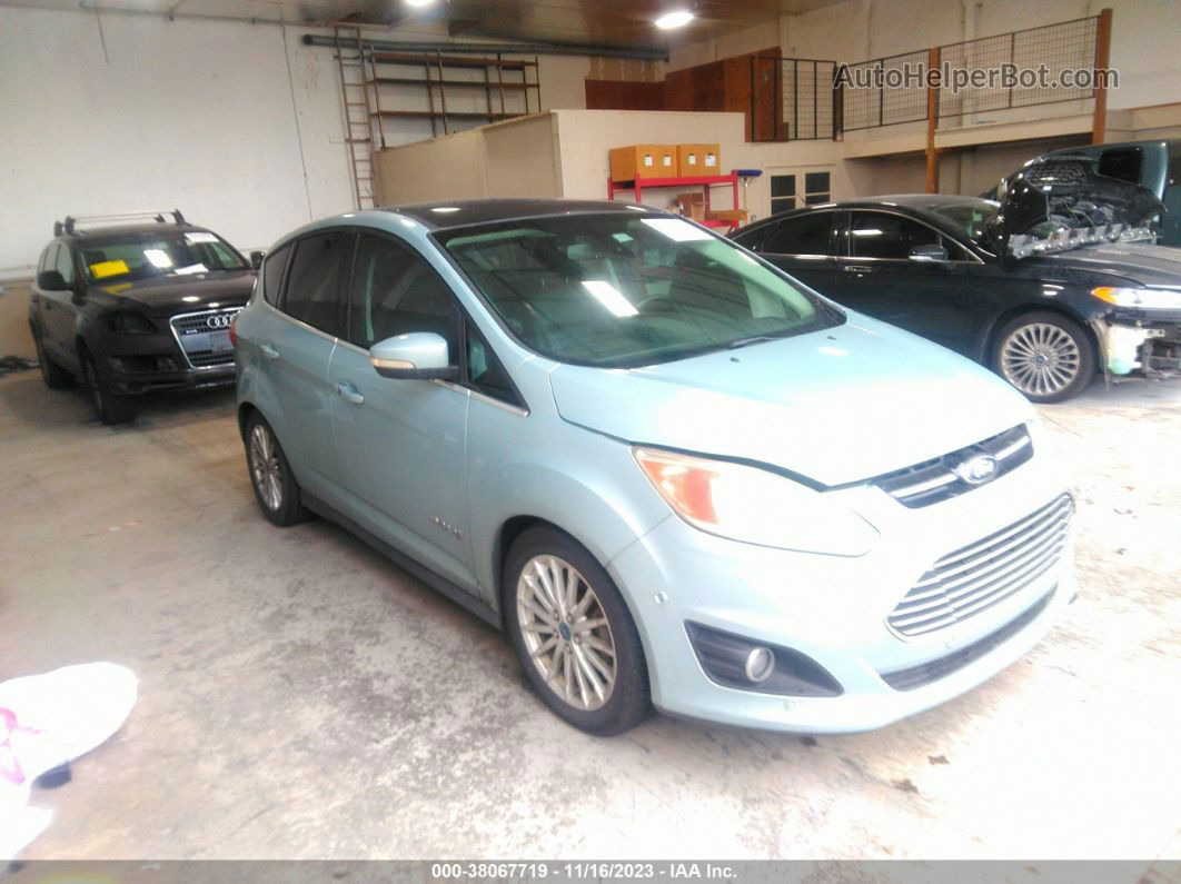 2013 Ford C-max Hybrid Sel Светло-синий vin: 1FADP5BU5DL508842