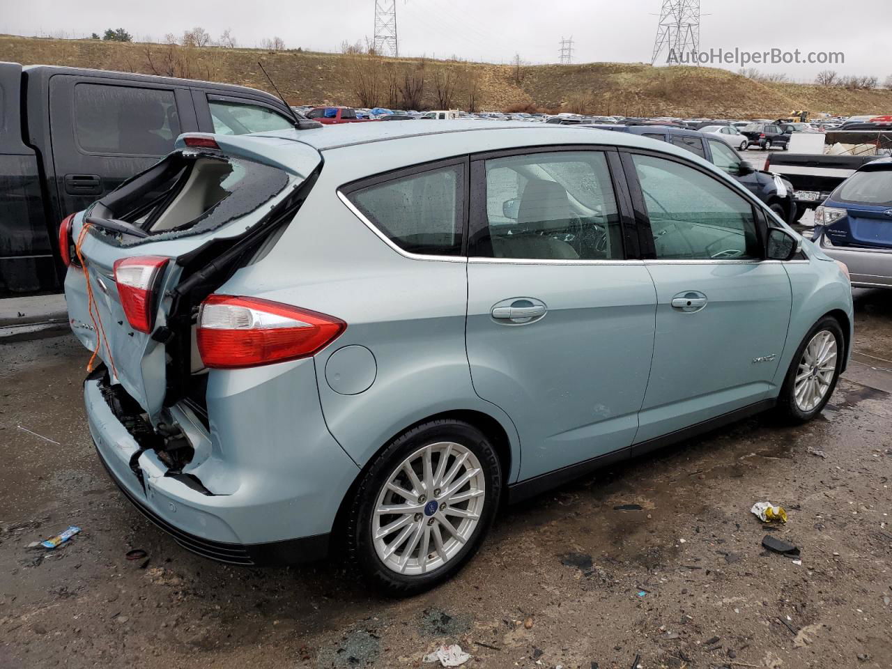 2013 Ford C-max Sel Turquoise vin: 1FADP5BU5DL513961