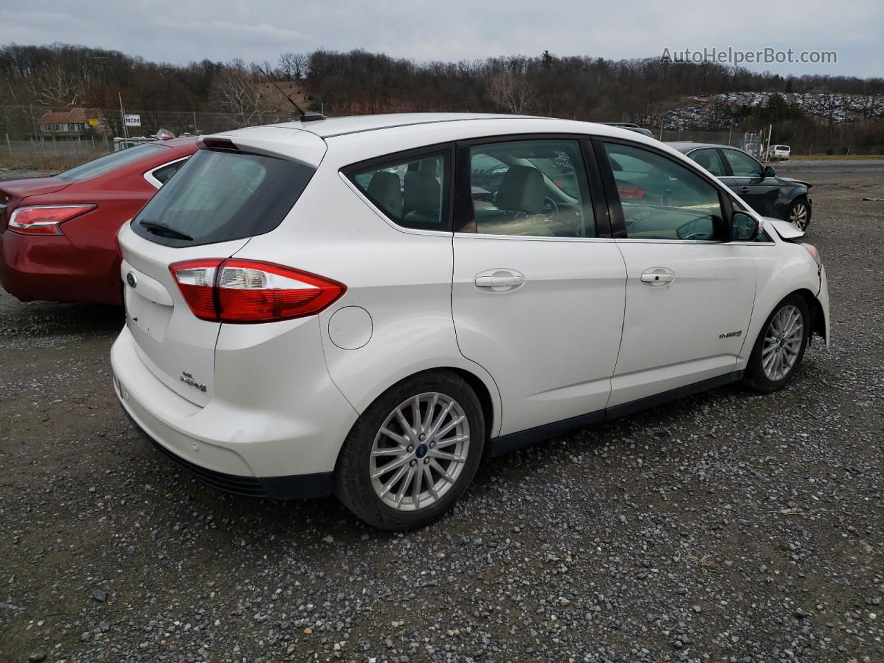 2013 Ford C-max Sel Белый vin: 1FADP5BU5DL515760