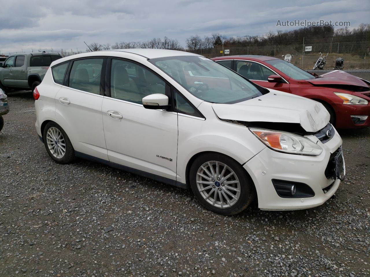 2013 Ford C-max Sel Белый vin: 1FADP5BU5DL515760