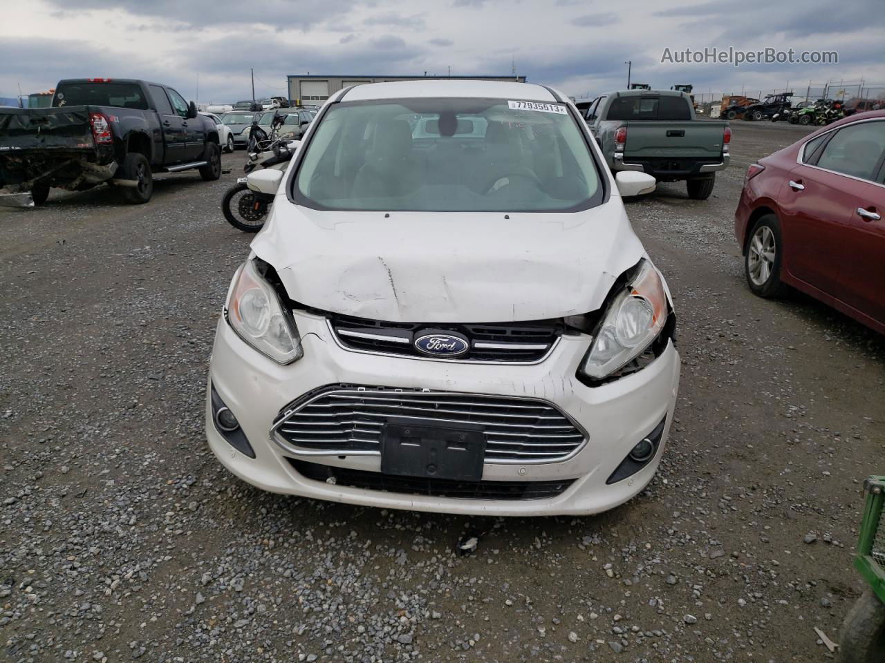 2013 Ford C-max Sel Белый vin: 1FADP5BU5DL515760