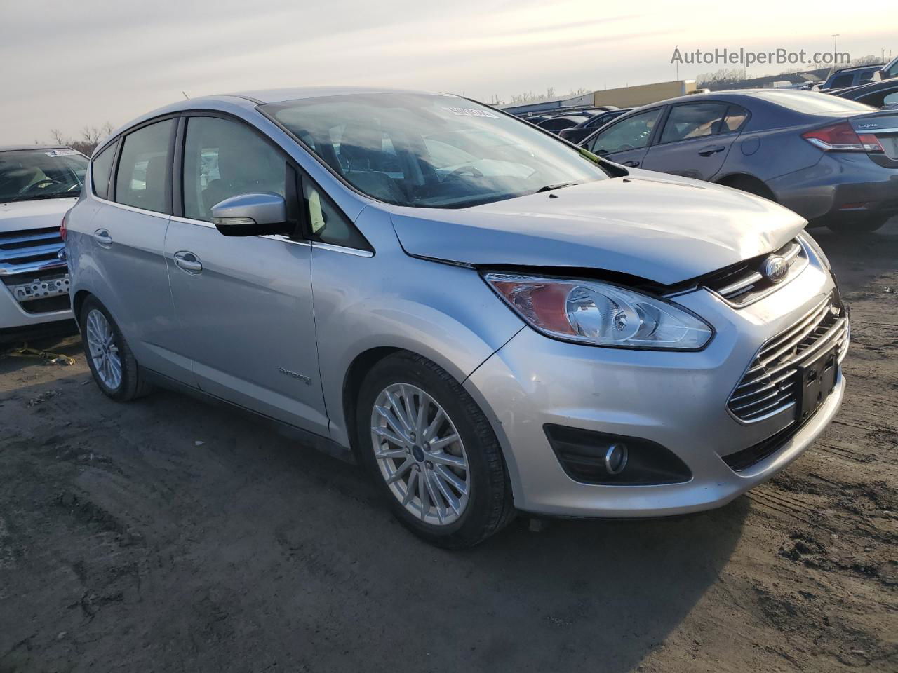 2013 Ford C-max Sel Silver vin: 1FADP5BU5DL516438