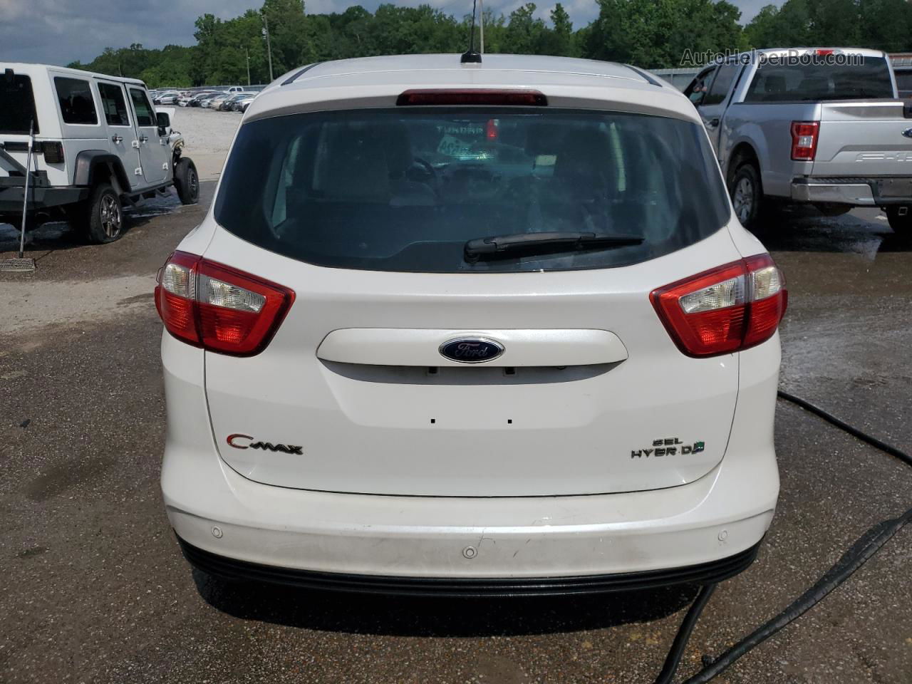 2013 Ford C-max Sel White vin: 1FADP5BU5DL532526