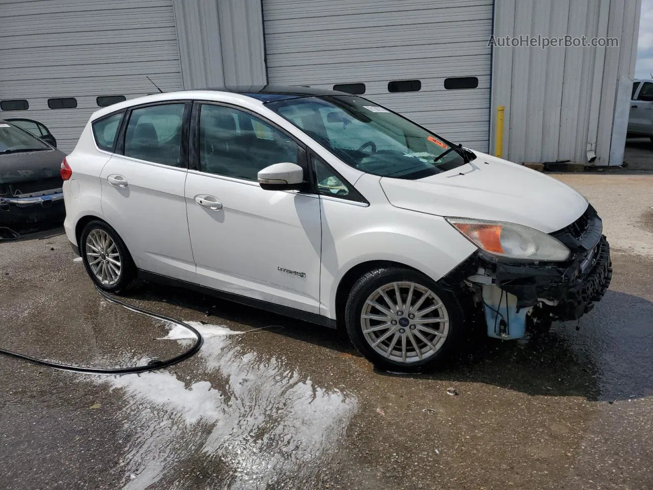 2013 Ford C-max Sel White vin: 1FADP5BU5DL532526