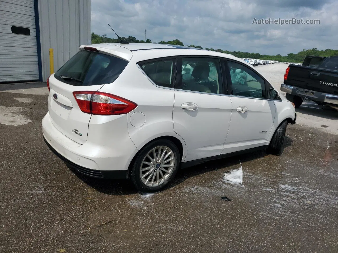 2013 Ford C-max Sel White vin: 1FADP5BU5DL532526