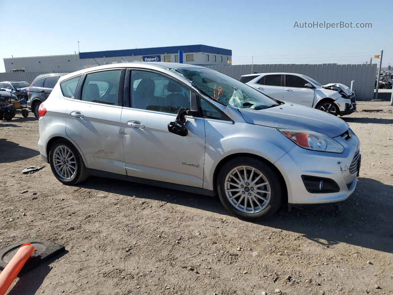 2013 Ford C-max Sel Silver vin: 1FADP5BU5DL537225