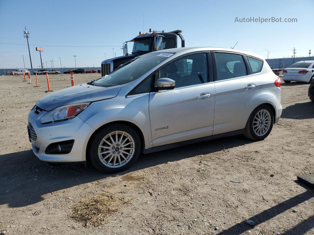 2013 Ford C-max Sel Silver vin: 1FADP5BU5DL537225