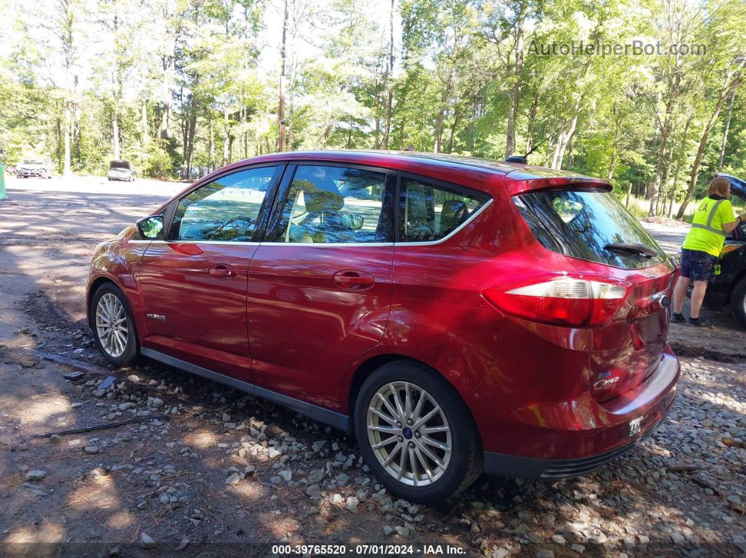 2013 Ford C-max Hybrid Sel Red vin: 1FADP5BU5DL542599