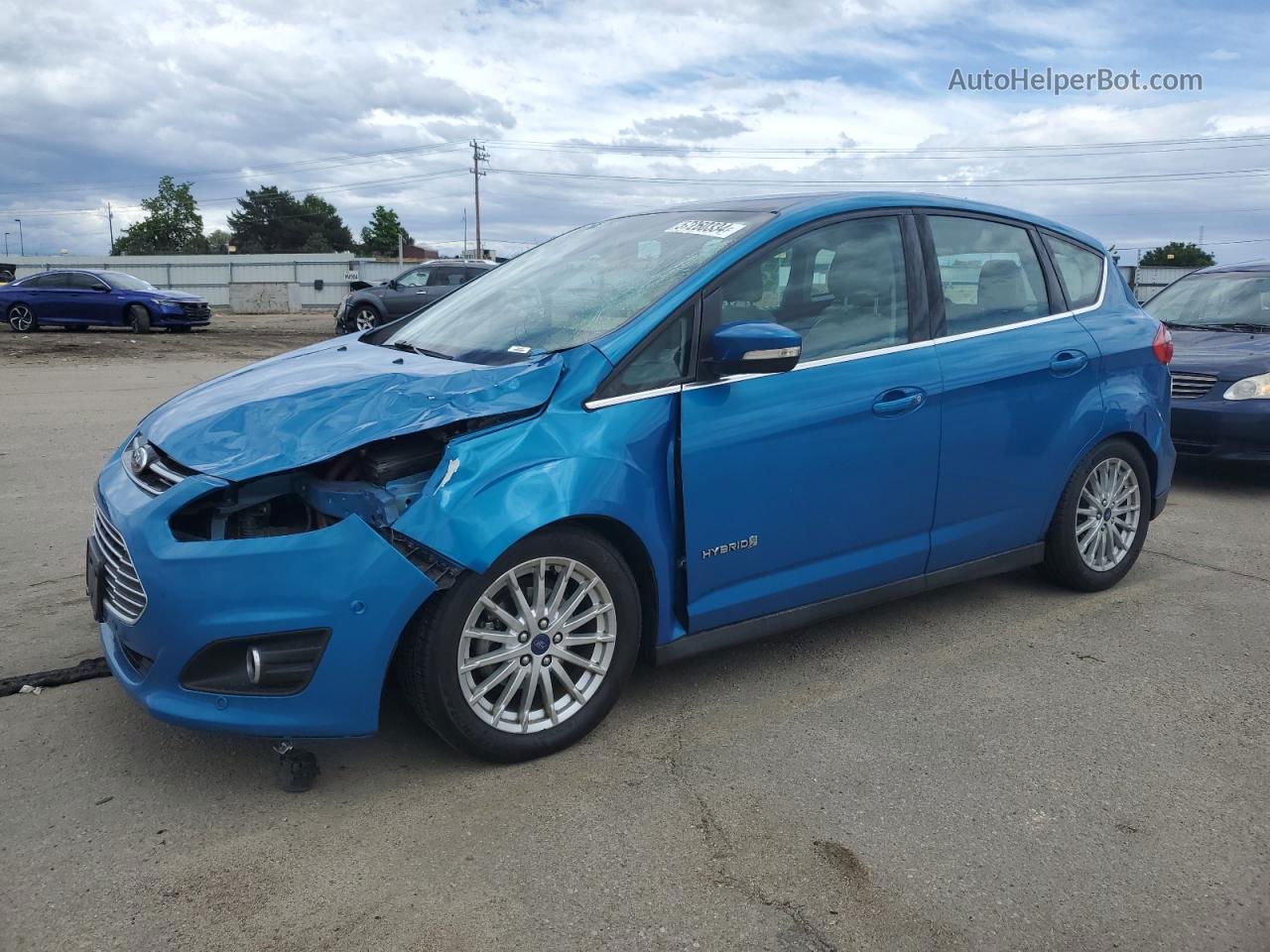 2013 Ford C-max Sel Blue vin: 1FADP5BU5DL550928