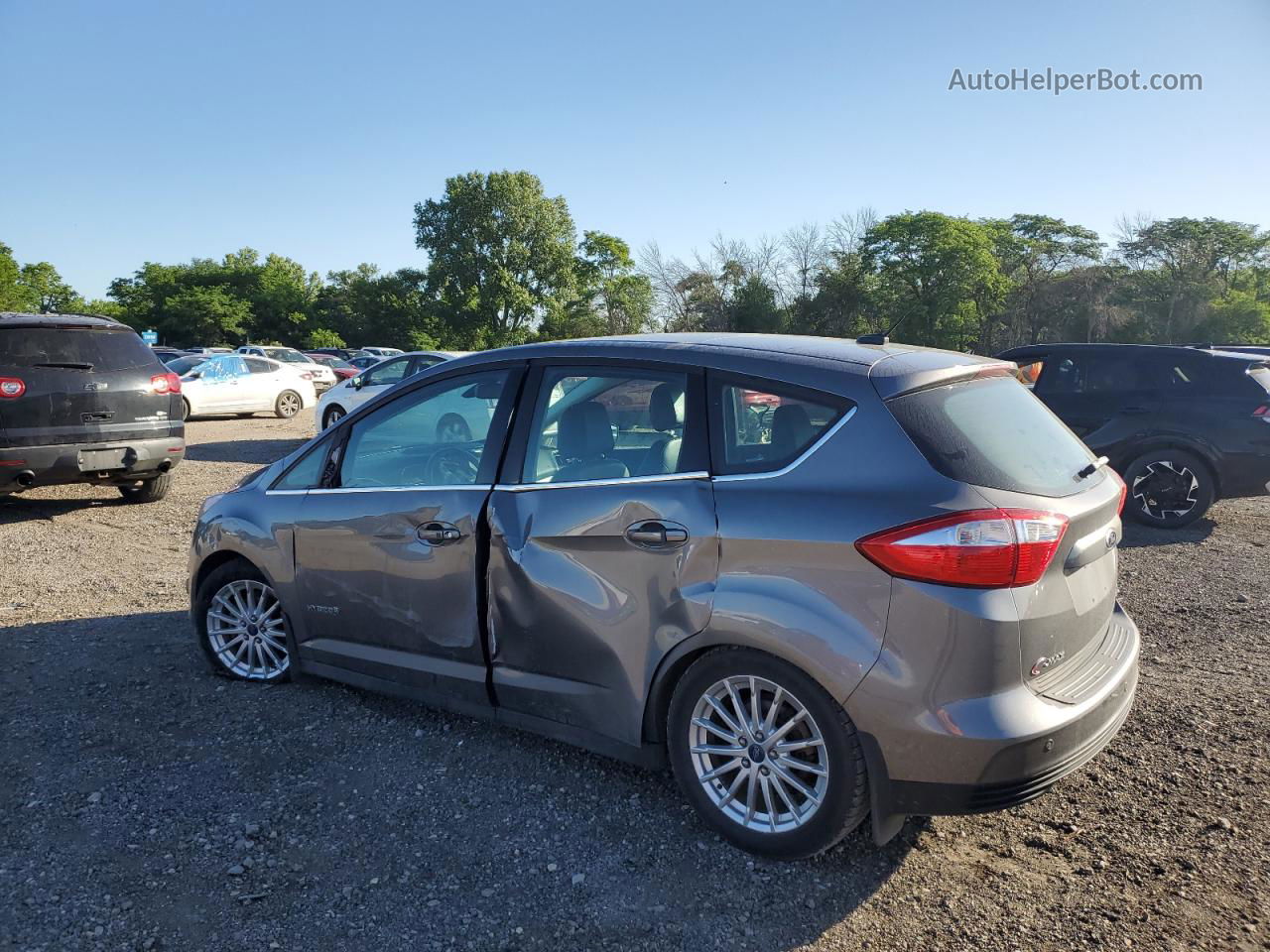 2013 Ford C-max Sel Gray vin: 1FADP5BU5DL552341