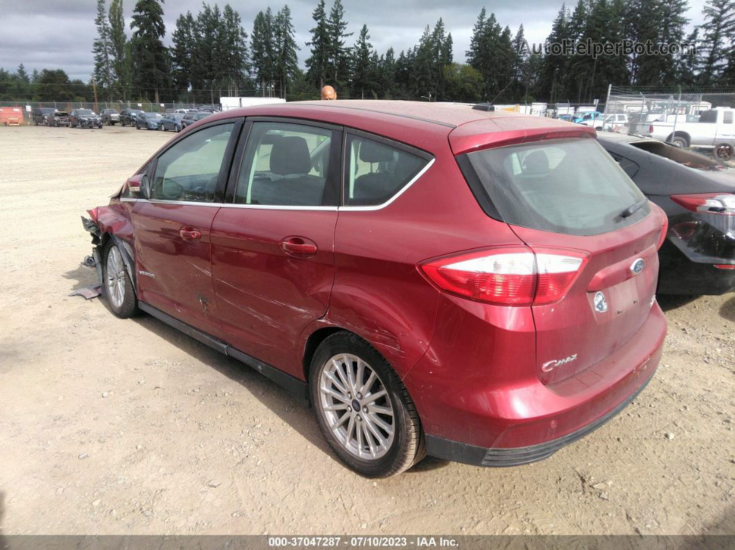 2014 Ford C-max Hybrid Sel Maroon vin: 1FADP5BU5EL501696