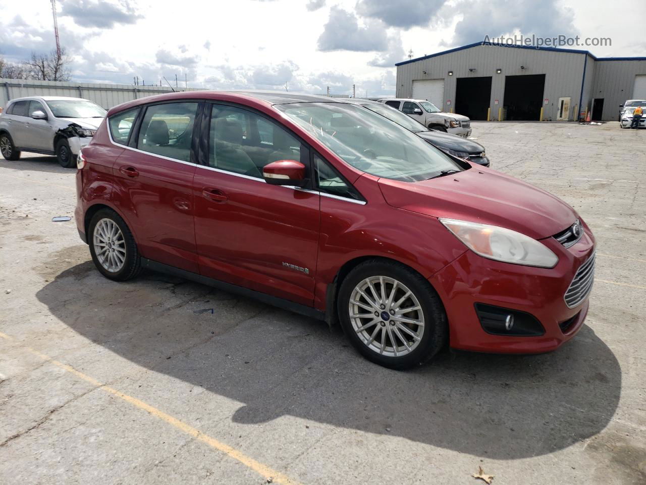 2013 Ford C-max Sel Red vin: 1FADP5BU6DL503469