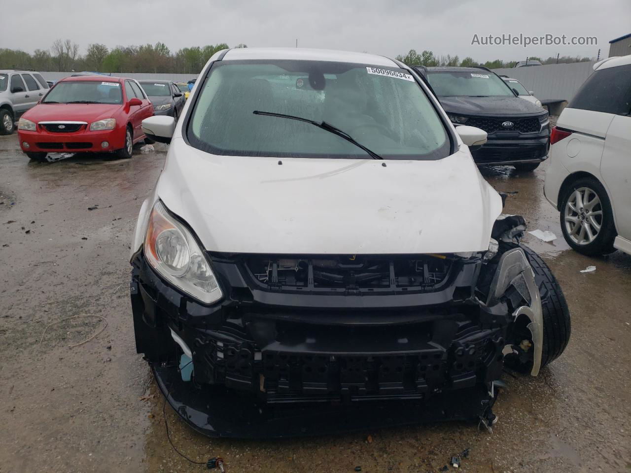 2013 Ford C-max Sel White vin: 1FADP5BU6DL503472