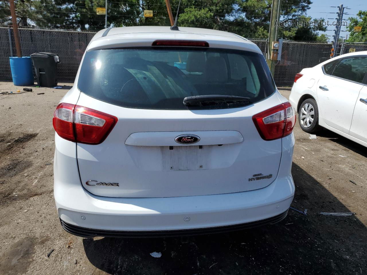 2013 Ford C-max Sel White vin: 1FADP5BU6DL510776