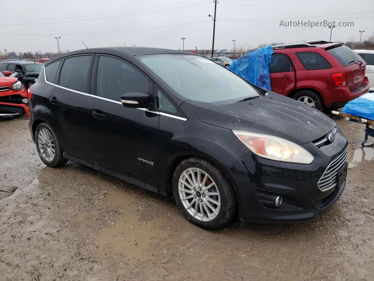 2013 Ford C-max Sel Black vin: 1FADP5BU6DL520305