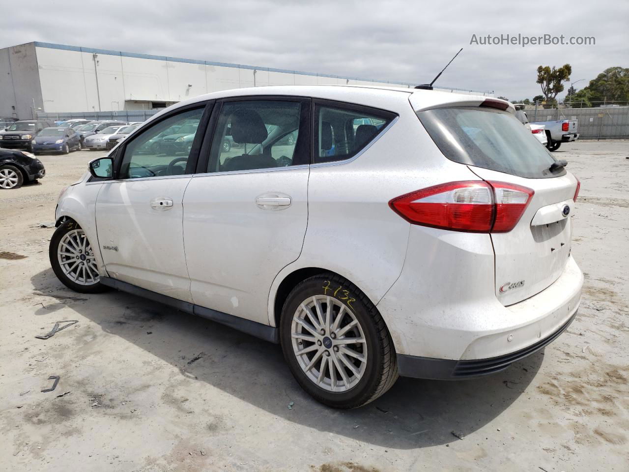 2013 Ford C-max Sel White vin: 1FADP5BU6DL536004