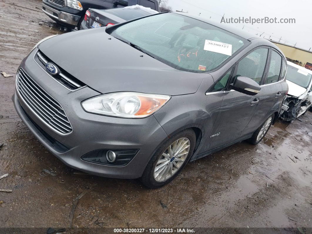 2013 Ford C-max Hybrid Sel Gray vin: 1FADP5BU6DL538738