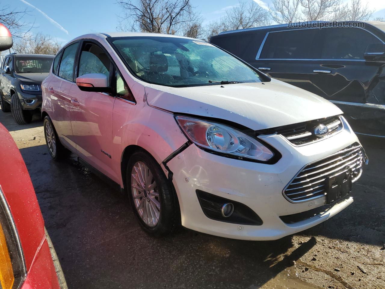 2013 Ford C-max Sel Белый vin: 1FADP5BU6DL538903