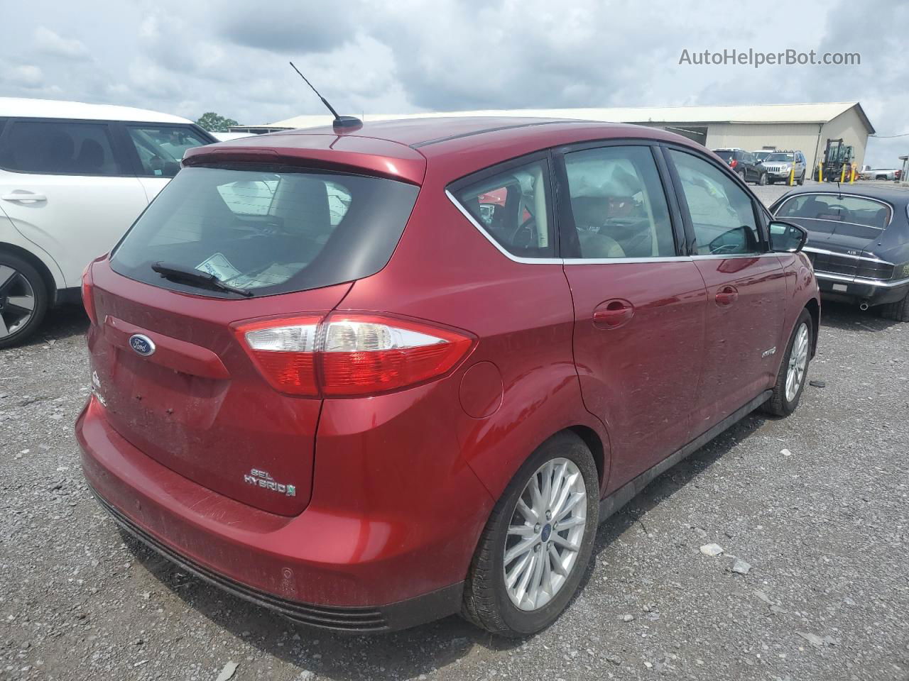 2013 Ford C-max Sel Red vin: 1FADP5BU6DL540358