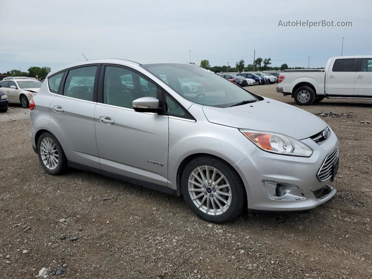 2013 Ford C-max Sel Silver vin: 1FADP5BU6DL544717