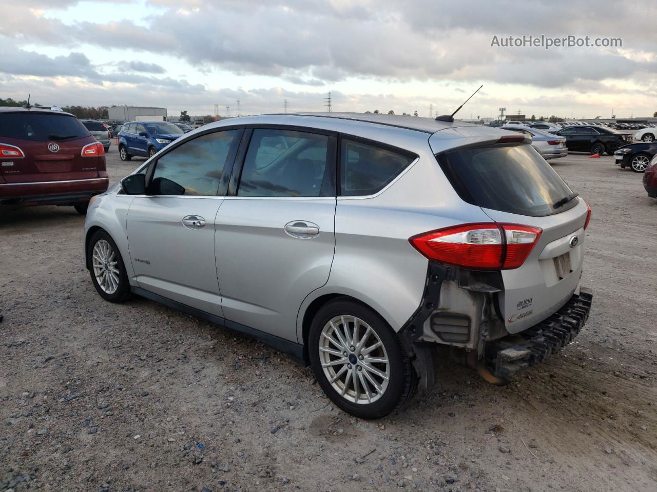 2014 Ford C-max Sel Silver vin: 1FADP5BU6EL509452