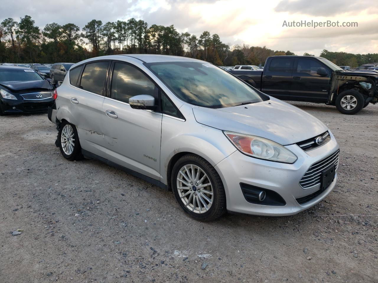 2014 Ford C-max Sel Silver vin: 1FADP5BU6EL509452