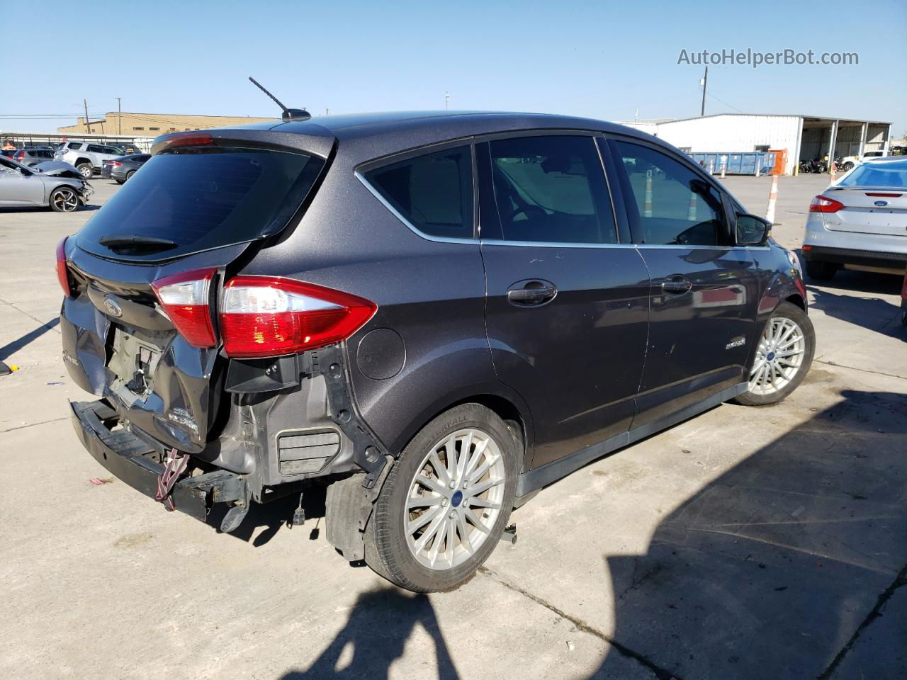 2014 Ford C-max Sel Gray vin: 1FADP5BU6EL515428