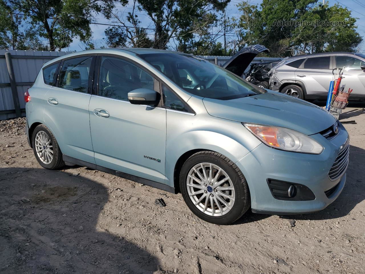 2014 Ford C-max Sel Silver vin: 1FADP5BU6EL520242