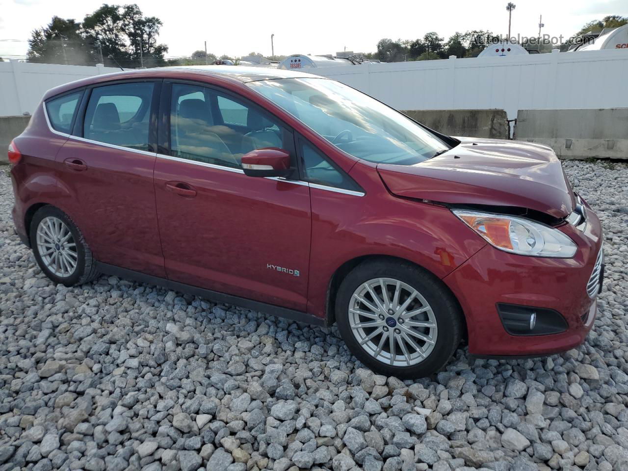 2013 Ford C-max Sel Burgundy vin: 1FADP5BU7DL500855