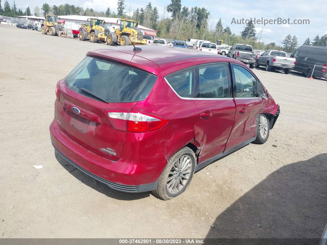 2013 Ford C-max Hybrid Sel Burgundy vin: 1FADP5BU7DL513217