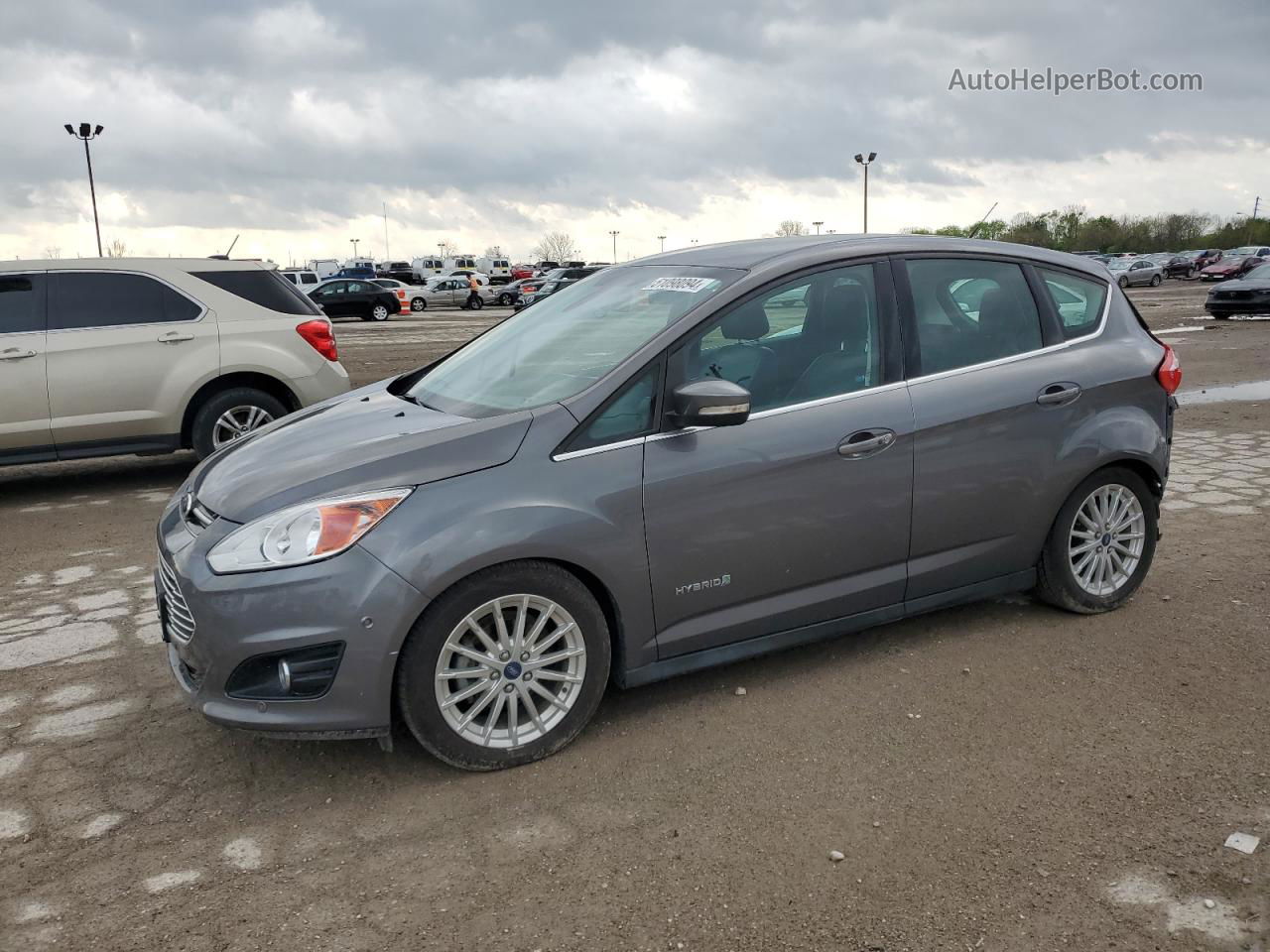 2013 Ford C-max Sel Gray vin: 1FADP5BU7DL519714