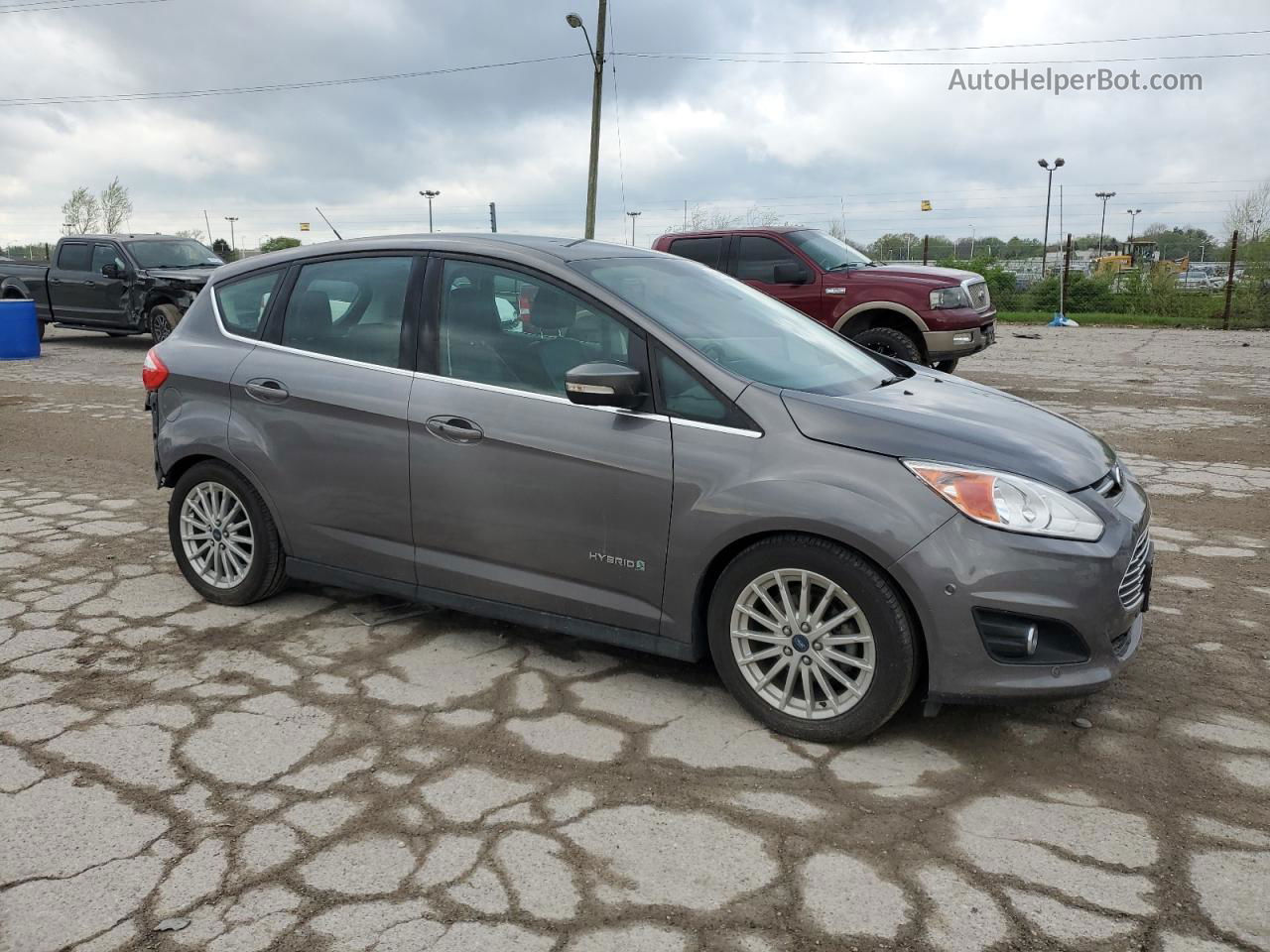 2013 Ford C-max Sel Gray vin: 1FADP5BU7DL519714