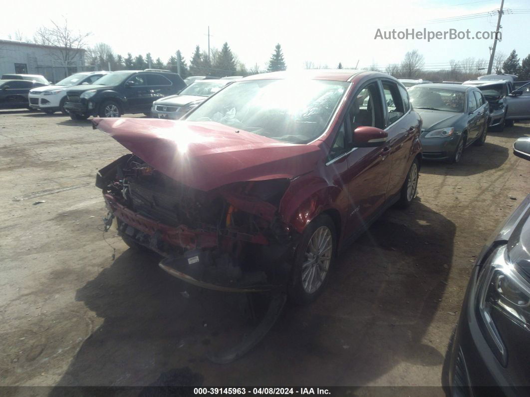 2013 Ford C-max Hybrid Sel Maroon vin: 1FADP5BU7DL527764