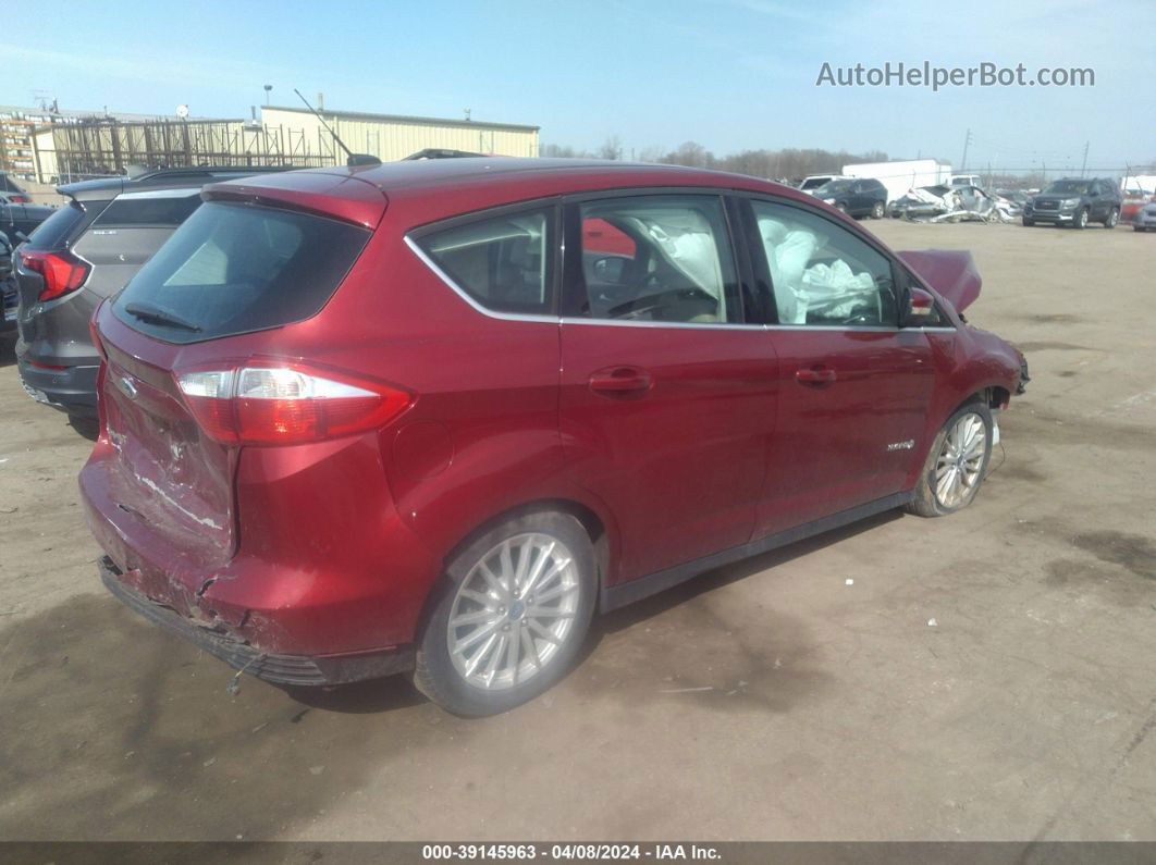 2013 Ford C-max Hybrid Sel Maroon vin: 1FADP5BU7DL527764