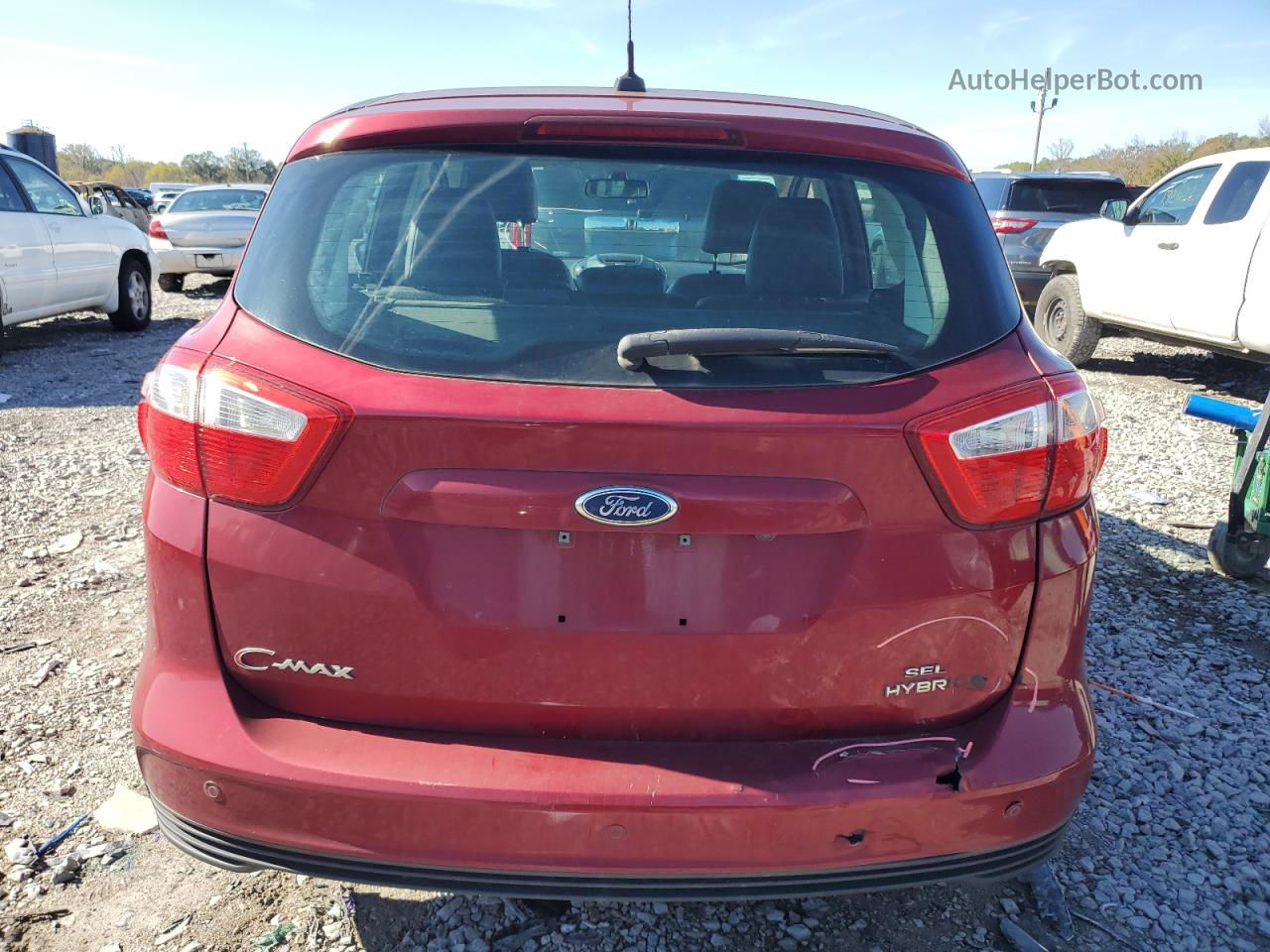 2013 Ford C-max Sel Red vin: 1FADP5BU7DL528851