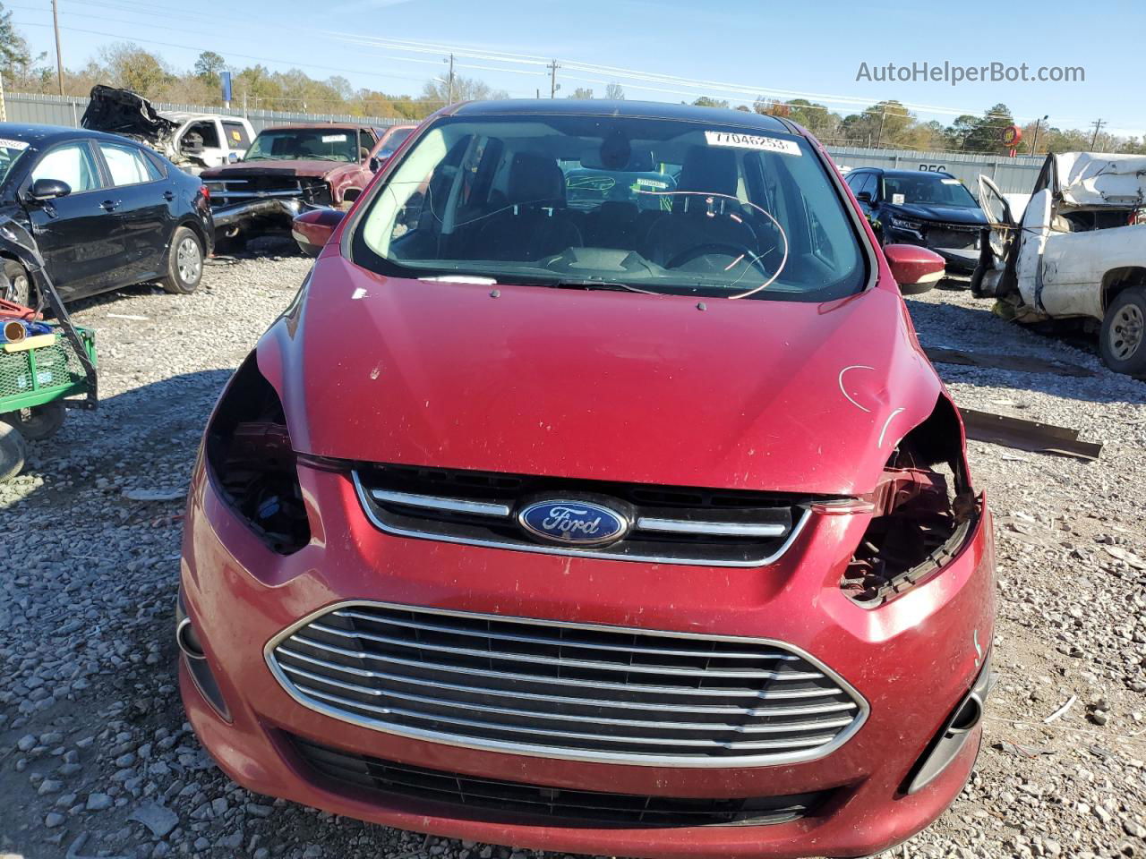 2013 Ford C-max Sel Red vin: 1FADP5BU7DL528851