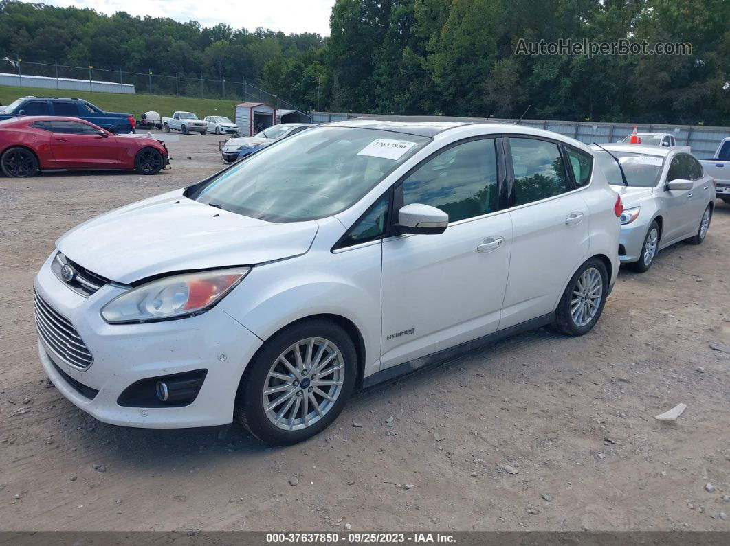 2013 Ford C-max Hybrid Sel White vin: 1FADP5BU7DL538263