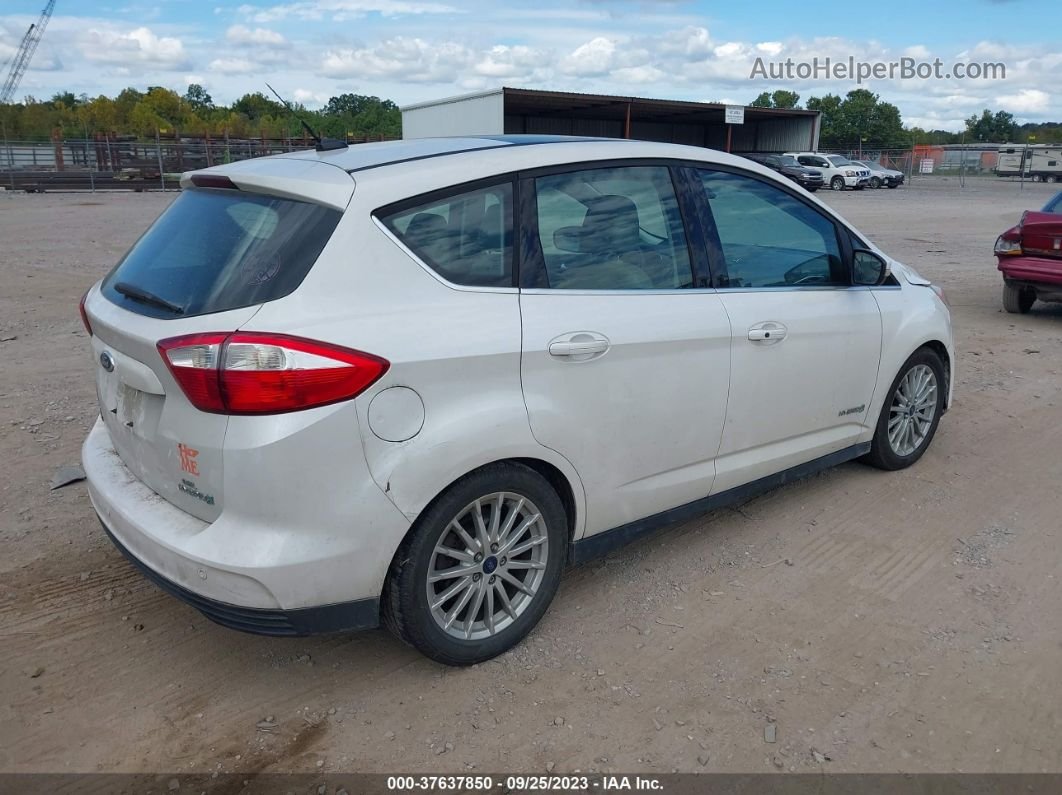 2013 Ford C-max Hybrid Sel White vin: 1FADP5BU7DL538263