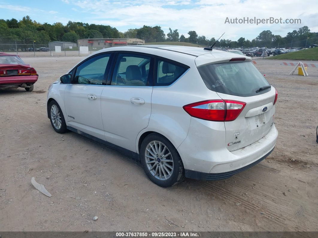 2013 Ford C-max Hybrid Sel White vin: 1FADP5BU7DL538263