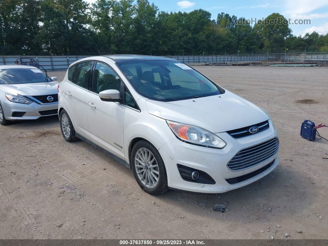 2013 Ford C-max Hybrid Sel White vin: 1FADP5BU7DL538263