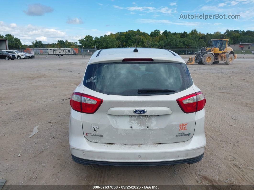 2013 Ford C-max Hybrid Sel White vin: 1FADP5BU7DL538263