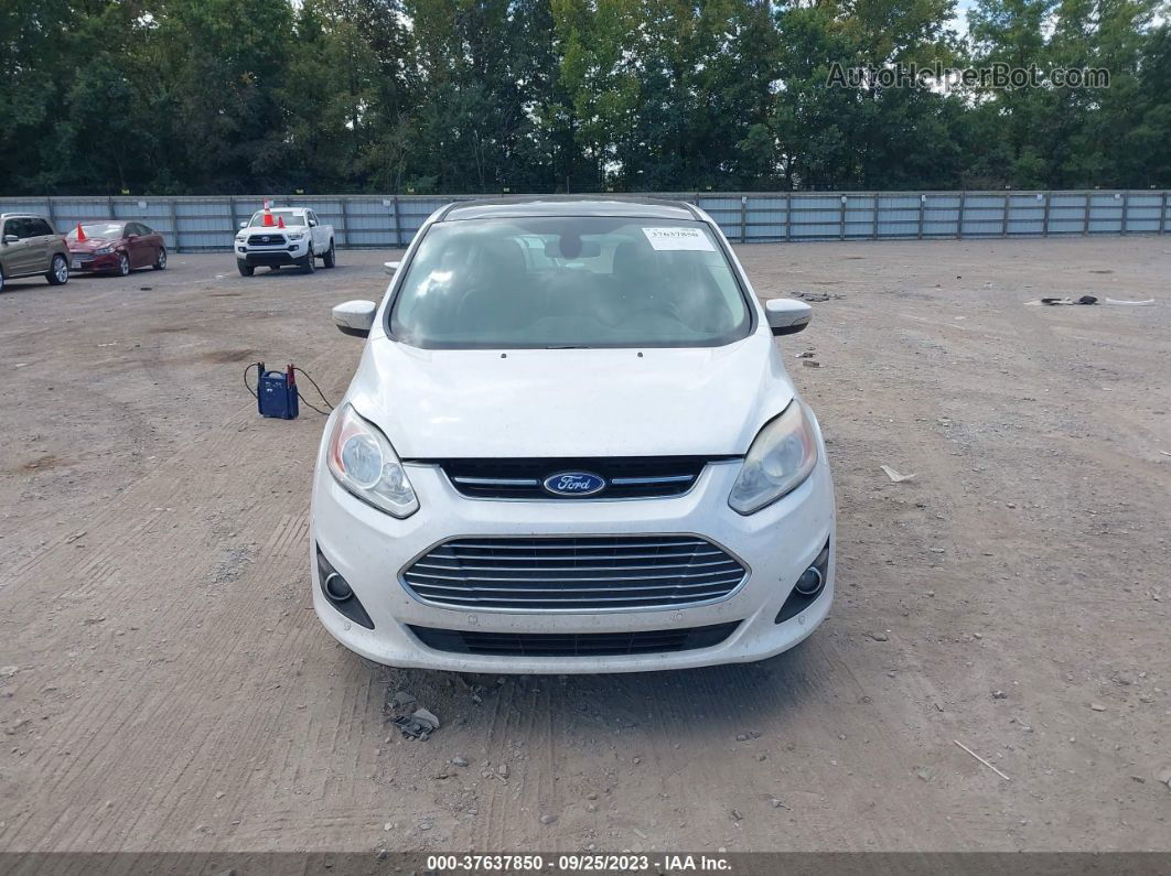 2013 Ford C-max Hybrid Sel White vin: 1FADP5BU7DL538263