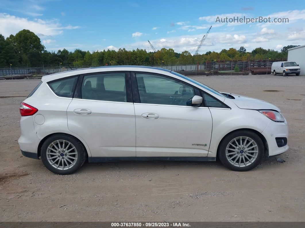 2013 Ford C-max Hybrid Sel White vin: 1FADP5BU7DL538263