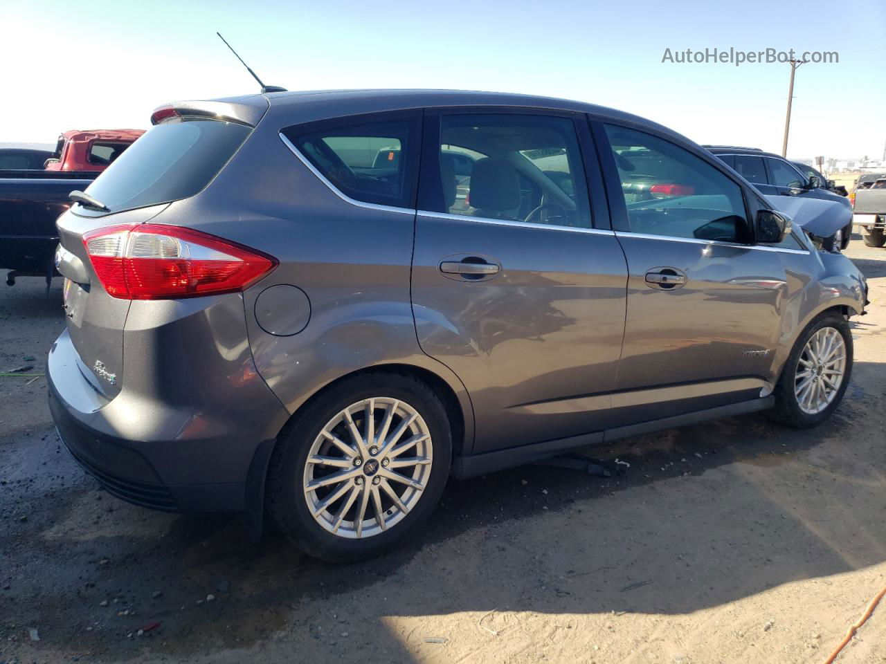 2013 Ford C-max Sel Gray vin: 1FADP5BU7DL546931