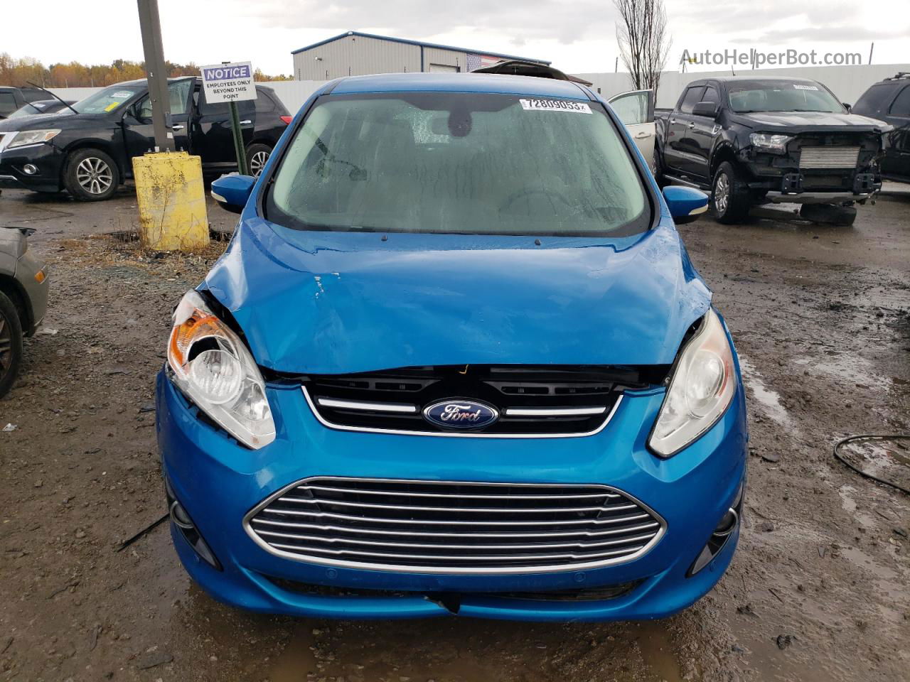 2014 Ford C-max Sel Синий vin: 1FADP5BU7EL502560