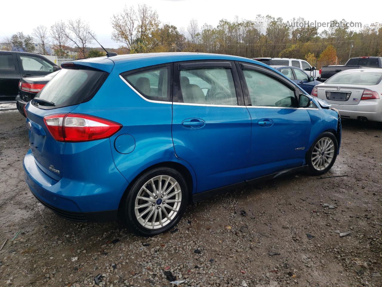 2014 Ford C-max Sel Синий vin: 1FADP5BU7EL502560
