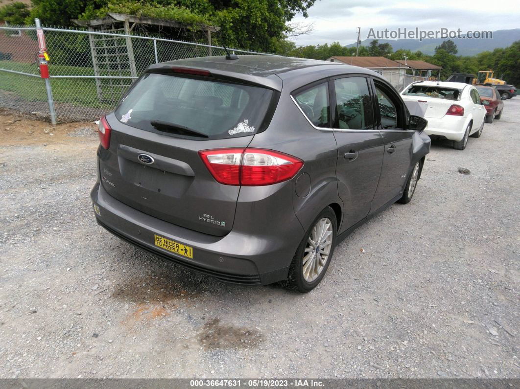 2014 Ford C-max Hybrid Sel Gray vin: 1FADP5BU7EL511436