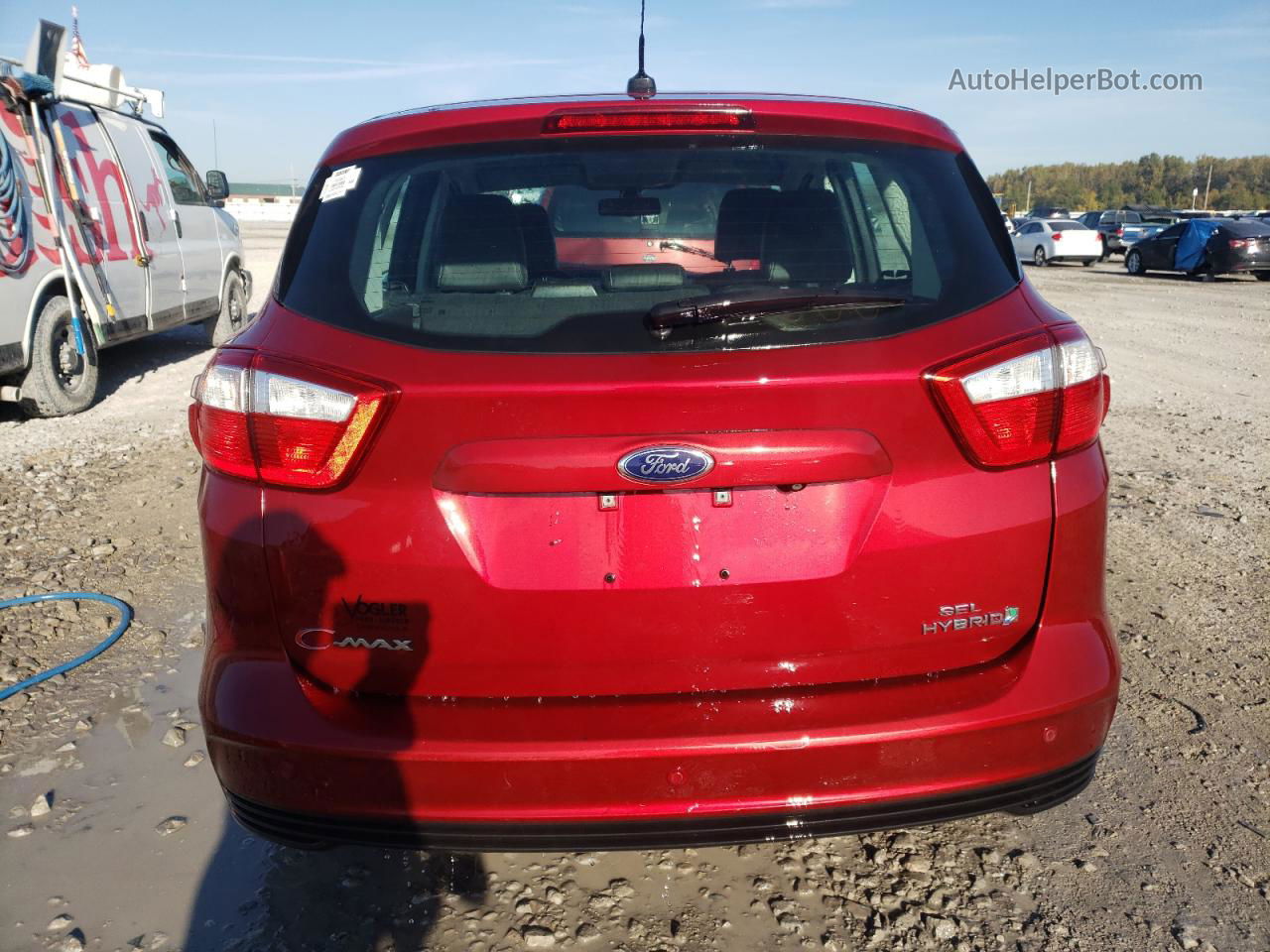 2014 Ford C-max Sel Красный vin: 1FADP5BU7EL515907