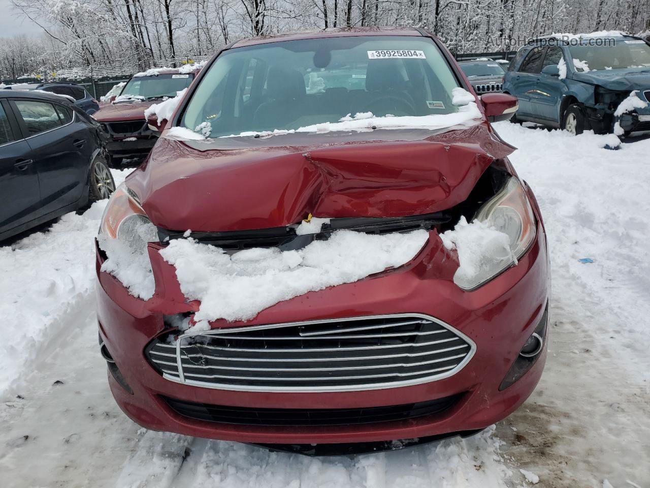 2014 Ford C-max Sel Red vin: 1FADP5BU7EL516846