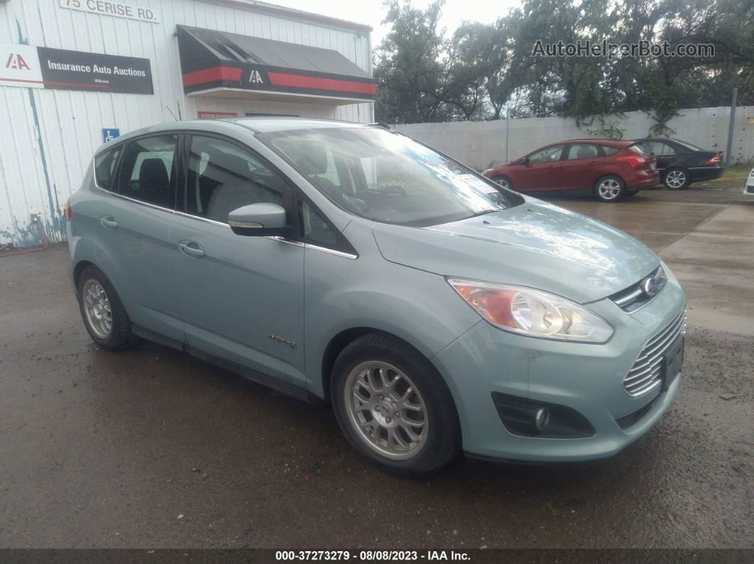 2013 Ford C-max Hybrid Sel Light Blue vin: 1FADP5BU8DL505384